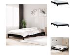 Vidaxl Letto Impilabile Nero 80X200 Cm In Pino Massiccio - Letti E Strutture Letto