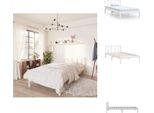 Vidaxl Letto In Legno Massiccio Di Pino Bianco 90X200 Cm - Letti E Strutture Letto