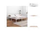Vidaxl Letto Senior Bianco 200X200 Cm Pino Massiccio - Letti E Strutture Letto