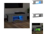 Vidaxl Mobile Tv Con Luci Led Grigio Sonoma 90X39X30 Cm - Mobili Tv