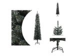 Vidaxl Albero Di Natale Artificiale Con Supporto Verde Slim 240 Cm Pvc - Alberi Di Natale