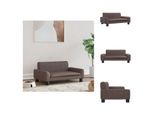 Vidaxl Letto Per Cani Marrone 70X45X30 Cm In Pelle Finta - Letti Per Cani