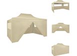 Vidaxl Tenda Pieghevole Pop-Up Con 4 Pannelli Laterali 3 X 4,5 M Bianco Crema - Padiglioni E Tendoni Per Feste