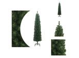 Vidaxl Albero Di Natale Artificiale Slim Con Supporto Verde 180 Cm Pvc - Alberi Di Natale