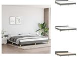 Vidaxl Struttura Letto Con Testiera In Tessuto Grigio Scuro 200X200 Cm - Letti E Strutture Letto