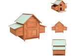 Vidaxl Pollaio 152X96X110 Cm In Legno Massiccio Di Abete - Habitat & Recinti Per Piccoli Animali