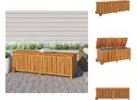 Vidaxl Cassapanca Da Giardino Con Rotelle 150X50X58 Cm In Legno Massiccio Di Acacia - Cassette Da Giardino