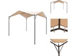 Vidaxl Tenda Per Feste A Padiglione 4X4 M Acciaio Beige - Padiglioni E Tende Per Feste