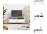 Vidaxl Mobile Tv Bianco Lucido 100X34,5X44,5 Cm Materiale A Base Di Legno - Mobili Tv