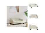 Vidaxl Letto Per Cani Crema 70X45X30 Cm In Velluto - Letti Per Cani