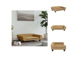 Vidaxl Letto Per Cani Marrone 70X48X22 Cm In Velluto - Letti Per Cani