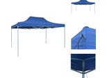 Vidaxl Tenda Professionale Pieghevole Per Feste 3×4 M Acciaio Blu - Padiglioni E Tende Per Feste