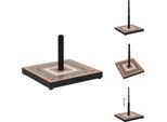 Vidaxl Supporto Per Ombrellone Terracotta E Bianco Quadrato 12 Kg - Supporto Per Ombrellone