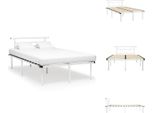 Vidaxl Struttura Letto In Metallo Bianco 120X200 Cm - Letti E Strutture Letto