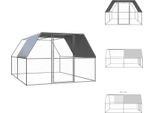 Vidaxl Gabbia Per Polli Da Esterno 3X4X2 M In Acciaio Zincato - Habitat E Recinti Per Piccoli Animali