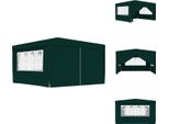 Vidaxl Tenda Professionale Per Feste Con Pareti Laterali 4×4 M Verde 90 G/M² - Padiglioni E Tende Per Feste