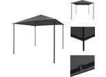 Vidaxl Pavilion 3X3 M In Tessuto Antracite E Acciaio 180 G/M² - Padiglioni E Tende Per Feste