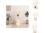Vidaxl Albero Tiragraffi Con Tiragraffi In Sisal Crema 133 Cm - Alberi Tiragraffi