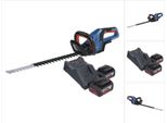 Bosch Ghe 18V-60 Tagliasiepi Professionale A Batteria 18 V 60 Cm Senza Spazzole + 2X Batteria 4,0 Ah + Caricabatterie