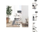Vidaxl Albero Tiragraffi Con Graffiatoi In Sisal Grigio Chiaro 131 Cm - Alberi Tiragraffi