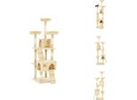 Vidaxl Tiragraffi Per Gatti Con Colonne In Sisal 170 Cm Beige - Tiragraffi