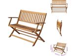 Vidaxl Panchina Da Giardino 120 Cm In Legno Massiccio Di Acacia - Panchine Da Giardino