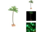 Vidaxl Palma Artificiale Con 96 Led Bianco Caldo 180 Cm - Alberi Di Natale