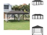 Vidaxl Tenda Per Feste Pieghevole Con Pareti Laterali Antracite 3X6 M - Padiglioni E Tende Per Feste