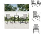 Vidaxl Sedie Da Giardino 2 Pezzi Nero 58X59X85,5 Cm Pvc Rattan - Sedie Da Giardino