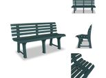 Vidaxl Panchina Da Giardino 145,5 Cm In Plastica Verde - Panchine Da Giardino