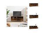Mobile Tv Vidaxl Rovere Fumé 100X34,5X44,5 Cm Materiale A Base Di Legno - Mobili Tv
