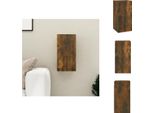 Mobile Tv Vidaxl Rovere Fumé 30,5X30X60 Cm Materiale A Base Di Legno - Mobili Tv
