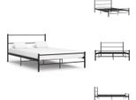Vidaxl Struttura Letto In Metallo Nero 160×200 Cm - Letti E Strutture Letto