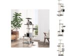 Vidaxl Albero Tiragraffi Con Tiragraffi In Sisal Grigio Chiaro 142 Cm - Alberi Tiragraffi