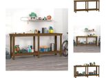 Vidaxl Banco Da Lavoro Marrone Miele 180X50X80 Cm In Legno Di Pino Massiccio - Banchi Da Lavoro