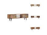 Mobile Tv Vidaxl 140×30×40 Cm In Legno Massiccio Di Acacia - Mobili Tv