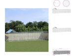 Vidaxl Cuccia Per Cani Da Esterno Con Tetto Argentato 10X2X2,5 M In Acciaio Zincato - Cucce E Recinti Per Cani