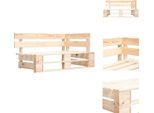 Vidaxl Panchina Ad Angolo Per Esterni In Legno Di Pallet - Panchine Da Giardino
