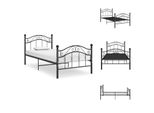 Letto Vidaxl In Metallo Nero 90X200 Cm - Letti E Strutture Letto