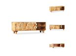 Mobile Tv Vidaxl In Legno Massiccio Di Mango 118 X 35 X 40 Cm - Mobili Tv