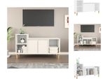 Mobile Tv Vidaxl Bianco 100X35X55 Cm In Legno - Mobili Tv