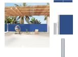 Vidaxl Tenda Laterale Estensibile Blu 160X1200 Cm - Ombrelloni E Tende Da Sole