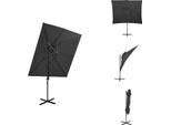 Vidaxl Ampel Ombrello Con Ventilazione Antracite 250X250 Cm - Ombrelloni E Parasole
