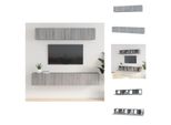 Vidaxl Set Di Mobili Tv 5 Pezzi In Legno Grigio Sonoma - Mobili Tv
