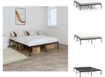 Vidaxl Struttura Letto In Metallo Nero 160X200 Cm - Letti E Strutture Letto