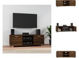 Vidaxl Mobile Tv Marrone Effetto Rovere 120X40,5X35 Cm Materiale A Base Di Legno - Mobili Tv