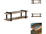 Mobile Tv Vidaxl 130X40X40 Cm In Legno Massiccio Antico - Mobili Tv