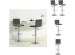 Vidaxl Sgabello Da Bar 2 Pezzi In Velluto Grigio Scuro - Sgabello Da Bar