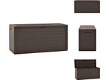 Vidaxl Cassetta Da Giardino Marrone 116X44X55 Cm - Cassette Da Giardino