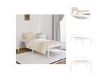 Vidaxl Letto Senior Bianco 75X190 Cm In Pino Massiccio - Letti E Strutture Letto
